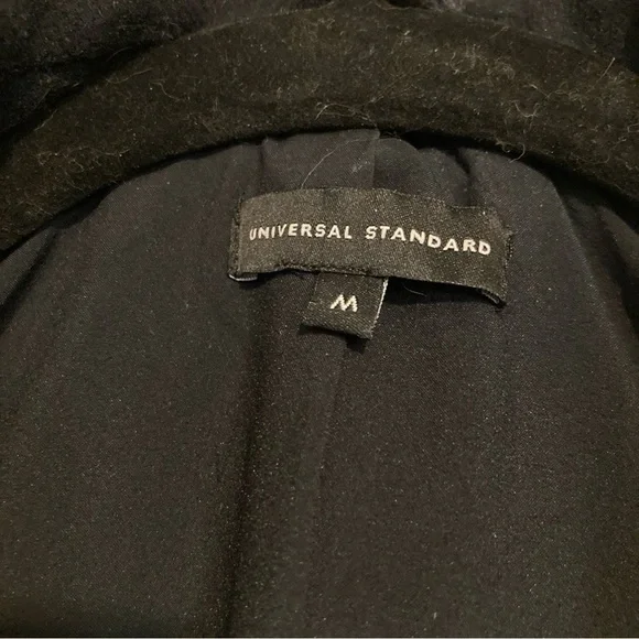 Universal Standard Wool Blend Color Block Pea Coat - Size M 18/20 - Picture 2 of 5